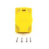 Eaton Yellow Watertight Single Receptacle Outlet Flip Cover 6-20R 20A 250V 60W48
