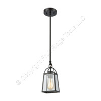 Elk Lighting 46274 Barnside Single Light 5" Wide Oil Rubbed Bronze Mini Pendant