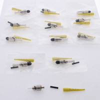 12PK Hubbell Fiber Optic ST Connectors SM Zirconia Anaerobic Epoxy FCSTS12R