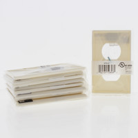 10 Hubbell Light Almond 1-Gang Duplex Receptacle Wallplates Outlet Covers WP8LA