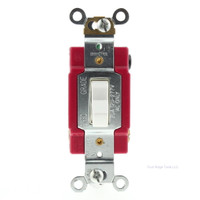 Cooper Arrow Hart White INDUSTRIAL 3-Way Toggle Wall Light Switch 20A AH1223W