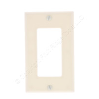 Hubbell Lt Almond 1-Gang Rocker Wallplate GFCI/Decorator Outlet Cover WP26LA