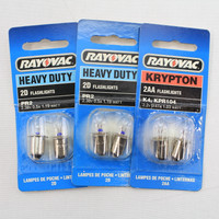 3-Pack Rayovac PR2 and K4 KPR104 Replacement Bulbs for 2D & 2AA Flashlights