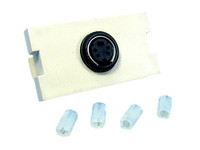 Leviton Ivory MOS S-Video 1-Unit Jack Wallplate Filler Insert Module 41291-1VI