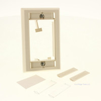 Wiremold AC-SWRP-IV Ivory Single Gang Wallready Faceplate