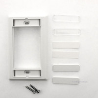 Wiremold AC-SFP-WH White 1-Gang Faceplate without Icons