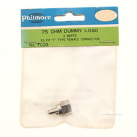 Philmore 75 OHM Dummy Load 2 Watts Fits "F" Type Female Connector FC2D