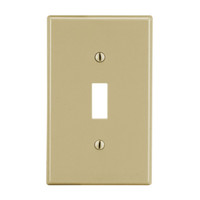 Hubbell Ivory Unbreakable Nylon Toggle Switch Cover Wall Plate Switchplate P1I