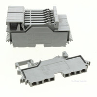 8-Pack Wago 280-621 Gray DIN Rail Mount Terminal Block 4 Positions 24A