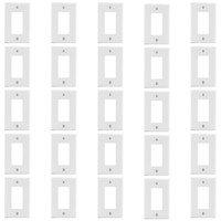 Hubbell White 1-Gang Rocker Switch Decorator Wallplate P26W