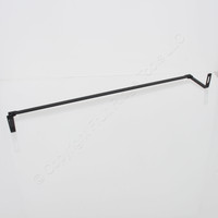 Leviton 49005-CMB Black 19" Patch Cable Management Bar for Flat Panels