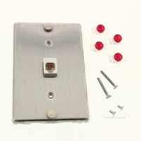 Suttle Stainless Steel 4-Wire Telephone Mounting Wall Cover Plate 630AD4-W