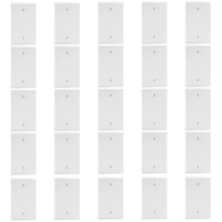 25pk Hubbell White 1Gang Blank Unbreakable Nylon Cover Wallplates Box Mount P13W