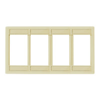 Hubbell IMF4EI Ivory Plate 1-Gang Istation Module Frame 4U