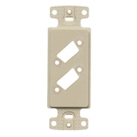 Hubbell ISFB215EI Plate Decorator Frame 2 Vga Blank Ivory