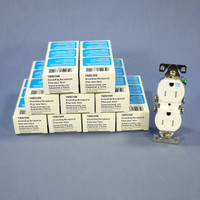 10 Cooper White Tamper Weather Resistant Duplex Receptacle Outlets NEMA 5-15R 15A 125V TWR270W