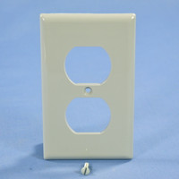 Cooper Gray UNBREAKABLE Thermoplastic Nylon Receptacle Wallplate Cover 5132GY