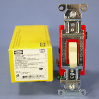 Hubbell Bryant Ivory INDUSTRIAL Grade 3-Way Toggle Wall Light Switch 20A 1223I