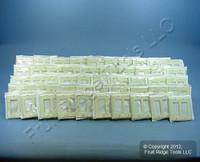 50 Leviton Almond Decora 2Gang Standard Wallplate GFCI GFI Smooth Covers 80409-A