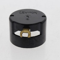 Leviton #476 Black Lumline Bakelite Lampholder Deep Cap Socket 660W 250V