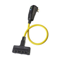 Hubbell GFP2TTM 15 Amp 120 VAC 2' Manual Set Portable GFCI Outlet Line Cord
