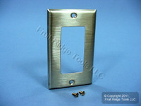 Leviton NON-MAGNETIC Stainless Steel Decora Wallplate Cover GFCI GFI 84401-40