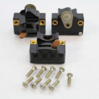 Leviton #485 Black Lumline Bakelite Flourescent Lampholder Base Switch 75W 125V