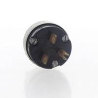 Leviton 5433 Straight Blade Armored Connector Plug NEMA 6-15P 6-15 15A 250V