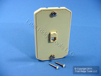 Leviton Ivory Wall Phone Mounting Plate Telephone Jack C2663-I