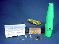 New Leviton Green ECT 16 Series Male Cam Plug Double Set Screw 400A 600V 16D24-G