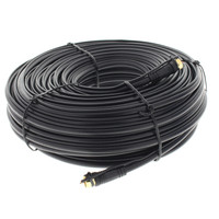 Leviton 40872-CE Black Coaxial RG6 Grounded Digital Coaxial Audio Cable 100'