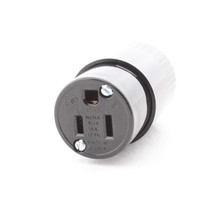 Hubbell Industrial Grade Straight Blade Plug Connector Grounding NEMA 5-15R 15A 125V 515C