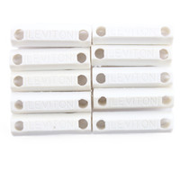 10 White Leviton Ball Chain Connector Insulating Links Thermoplastic 9839-W