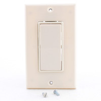 Do It Best Almond LIGHTED Leviton Decorator Rocker Wall Switch Single Pole 552429