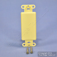 New Leviton Ivory Decora BLANK Wallplate Filler Insert GFCI GFI Cover 80414-I