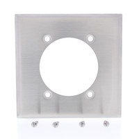 Eaton NON-MAGNETIC Stainless Steel Receptacle Outlet Wallplate 2.47" Hole 93223