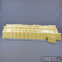 50 Leviton Ivory 2-Gang Toggle Switch Cover Wallplate Plastic Switchplates 86009