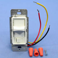 Hubbell 7400W 3-Way Faded White Preset Slide Dimmer Switch Incandescent Only