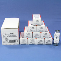 10 Pass & Seymour White Double Toggle Wall Light Duplex Switches 15A 120/277VAC 690-WG