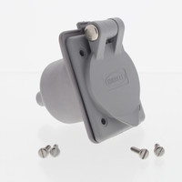 Hubbell Marine Weatherproof Panel Mount Inlet NEMA 5-15P 15A 125V 2P3W HBL61CM64