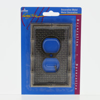 Leviton Antique Brass Tiki Bamboo Receptacle Wallplate Duplex Outlet Cover 89603