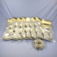 25 Leviton Gray Booted Cat 5e 100 Ft Ethernet LAN Patch Cords Network Cables Cat5e 5G455-100G
