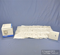 25 New Leviton White MIDWAY 2-Gang Switch Cover Wall Plates Switchplates 80509-W