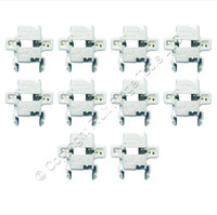 10 LEV Compact Fluorescent Lampholders Socket 2Pin GX23 Horizontal Snap-In 26720
