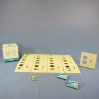 25 Leviton Ivory EXTRA DEEP Combination Toggle Switch Duplex Outlet Cover Wall Plates 86305