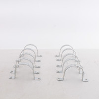 10-pack OZ-Gedney THR-400S 4" 2-Hole Zinc Plated Steel Straps