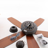 Kichler 300269OZ Ashbyrn 60" Olde Bronze Ceiling Fan w/ Cherry/Walnut Blades