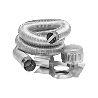 Metal-Fab MLK0835 Premium Aluminum Chimney Liner Kit 8" Dia x 35' L