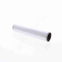 Keeney 1163PC Scratched Tube 1-1/2" ID x8" Threaded Polished Chrome Plated Brass