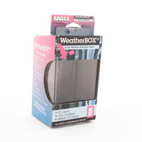 Eagle Clear Weather Protective Outdoor Decorator GFCI Receptacle Outlet Cover Box 4966-SP